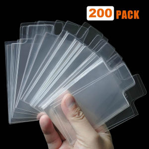 200pcs Raised Type Card Sleeves Transparent Protectors Fit For Pokemon YuGiOh Game Cards Trading Case Folder Photo Pouch Holder