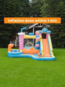 🔥READY STOCK🔥 AirMyFun new inflatable castle outdoor indoor childrens trampoline water park inflatable slide