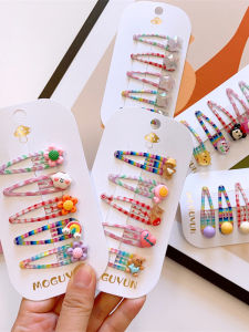 Mini Resin Trái Cây Động Vật BB Kẹp Tóc Trẻ Em Dễ Thương Bộ 5 Kẹp Tóc Bên Hông Cơ Bản Kẹp Tóc Mái Lệch Cho Trẻ Em