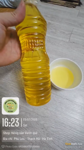 Dầu Đậu Phộng (Dầu Lạc) Nông Sản Vườn Quê – Nguyên Chất Thơm Ngon Tự Nhiên – Chai 1 Lít