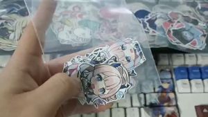 Genshin Impact - Set 10/15/20/25/30 Sticker Sangonomiya Kokomi hình dán chibi game genshin dán trang trí decor siêu đẹp chống nước chống xước