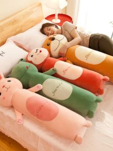 QIAOSHANG | Cute Rabbit-shaped Plush Doll for Girls Long Pillow