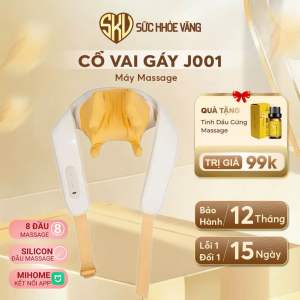 [RẺ VÔ ĐỊCH] Máy Massage Cổ Vai Gáy J001 Healthy Care - Mô Phỏng Xoa Bóp Bàn Tay 8 Điểm Chạm Mới Nhất 2026