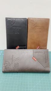 Kingdushi C193-2 Dompet Uang Lipat Tebal Panjang Bahan Kulit Sintetis Kilat Lembut Muat Banyak Kartu