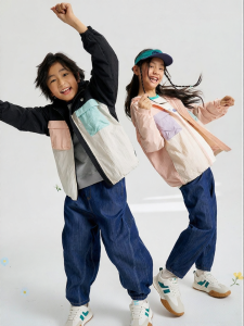Q21 | Windproof Sun-protection Wear-resistant Sporty Kids Jacket With Big Pockets