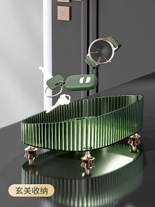 ชั้นวางของแบบพับได้พร้อมจัดเก็บกุญแจสำหรับประตูบ้าน ชั้นวางของสำหรับเครื่องสำอางและของใช้ในครัวเรือน กล่องเก็บของสำหรับจัดระเบียบห้องน้ำและห้องนอน