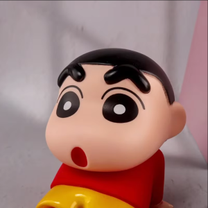 Bandai | Crayon Shin-Chan Figure Phone Stand Holder Kawaii Cartoon Desktop Ornament Smartphone Bracket Desk Decor Birthday Gift