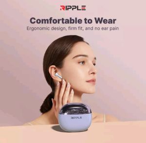 HEADSET BLUETOOTH TWS RIPPLE TRUE PLUS EARPHONES BEST QUALITY BASS PERFORMANCE GARANSI