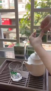 Trà Xanh Sả Hữu Cơ tốt tim mạch ngừa lão hóa dạng 20 túi lọc (Organic Lemongrass and Green Tea 20 teabag)