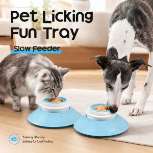 Teekland cho ăn chậm bát cho mèo tương tác liếm bát cho ướt & thực phẩm lỏng mèo câu đố Feeder Non-Slip bát thức ăn cho mèo cho ăn chậm giảm lo lắng mèo cho ăn chậm Bát ăn