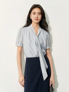 Eifini | Áo Blouse Cao Cấp Pháp Dây Nơ Mới Hè
