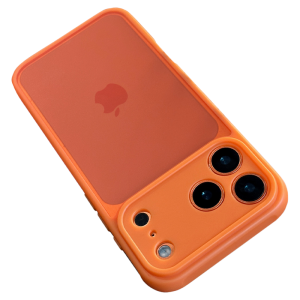 DAIMANG | Transparent All-round Protective Silicone Case with Drop Protection for iPhone Orange