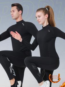 เสื้อผ้าโยคะผู้หญิงฤดูใบไม้ร่วง/ฤดูหนาว ชุดวิ่ง ชุดฟิตเนส บาสเก็ตบอล ฝึกซ้อม โยคะ กระเป๋าใส่โทรศัพท์ เสื้อผ้ากีฬา แห้งเร็ว ฟองน้ำเสริมหน้าอก