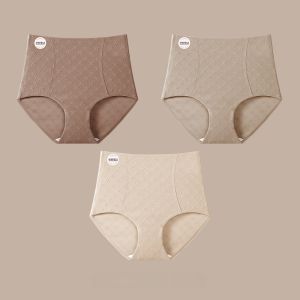 MiiOW | Comfortable High Waist Antibacterial Extended Crotch Pure Cotton Womens Underwear Large Size Ladies Triangle Shorts 2024 New Arrival