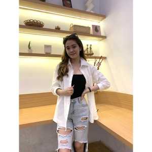 FISMA KEMEJA LINEN OVERSIZE SHIRT OVERSIZE KEMEJA POLOS SHIRT POLOS KEMEJA LINEN WANITA KEMEJA LINEN OVERSIZE POCKET KEMEJA BASIC LINEN