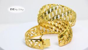 กำไลทองไมครอน 4.7-4.8 ซม. เส้นผ่านศูนย์กลาง การรับรองและการผ่าตัดเสริมสร้างความสวยงาม