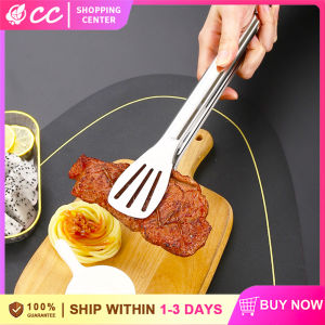 SUS304 Stainless Steel Household Food Tongs Food Serving Tong Anti-scald Non-Stick Baker BBQ Grilling Buffet Clip Clamp Tool for Buffet and Baker BBQ Grilling