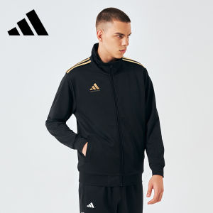 adidas | Mens and Womens Spring Stand Collar Three Stripes Running Jacket