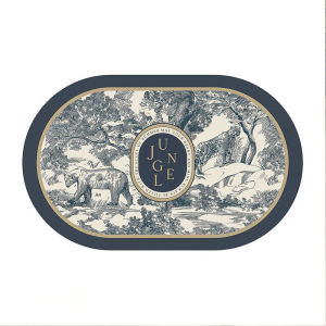 American Style Retro Thickened Silicon Dendroid Soft Pad Bathroom Mat Water Absorbent Non-Slip Quick Dry Antibacterial Foot Mat Door Mat Drainage Pad