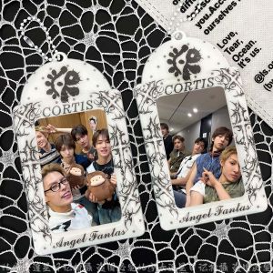 New Cortis Properties PVC Card Holder Campus Meal Card Celebrity Idol Small Card Storage Display Pendant Anti-Loss Function