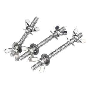 BAODEFENG | 304 Stainless Steel Long Bolt Wall Screw Butterfly Hand Tightening Nut Set