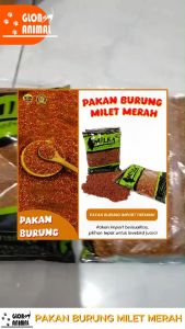 PAKAN BURUNG MILET MERAH MILEA IMPORT PREMIUM makanan burung lovebird