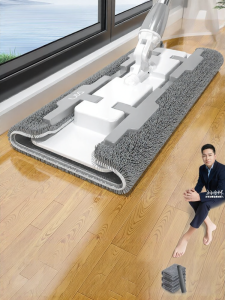 HANSHILIUJIA | Chổi Lau Nhà Có Thể Tháo Rời Thiết Kế Phẳng Dễ Dàng Thay Thế