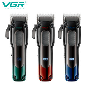 VGR electric push shear metal texture hair trimmer with gradient refinement 6500RPM high-speed surging power hair trimmer V-013