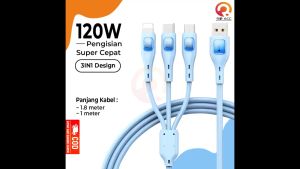 [RO ACC] NVN-KD43 KABEL DATA CHARGER 3IN1 FAST CHARGING MICRO TYPE TIPE C