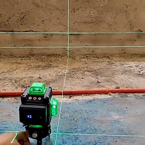 16 Line Laser Level for Construction Laser Level Tools 4D Light Green Laser Level Digital Level Self-Leveling 360° LED Display Rotary Indoor Outdoor Self Leveling Measuring Tool Laser Levelling Tools