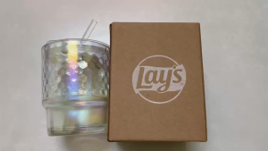 Ly thuỷ tinh cầu vồng Lays