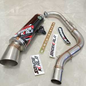 knalpot samlong BEAT VARIO PCX AEROX NMAX ADV XMAX SCOOPY GENIO FREEGO GEAR MIO XEON INLET 38 MM