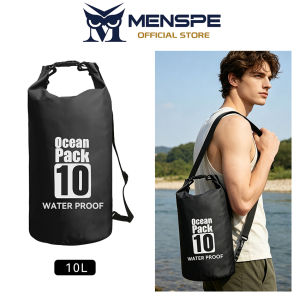 MENSPE 10L/20L Waterproof Bag Ocean Pack Waterproof Dry Bag Outdoor Bucket Bag for Swimming Beach Hiking Camping Floating Sack