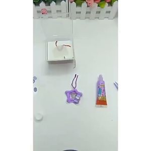 DIY พวงกุญแจ ชุดทำพวงกุญแจวิปครีม สติ๊กเกอร์ Sanrio เซื้อ1 แถม 1