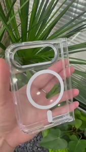 Ốp Điện Thoại Từ Tính Chống Sốc Bằng Nhựa PC Trong Suốt Sang Trọng Cho iPhone Duo Mặt Lưng Cứng Bảo Vệ Trong Suốt Tương Thích Với Magsafe