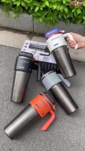 HR YOYO 1000ML Car Thermos Cup Large Capacity Stainless Steel Insulated Tumbler Fits Car Cup Holder