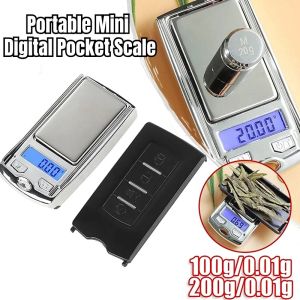1Pcs 200g/100g 0.01g Precision Portable Car Key Shape Mini Digital Pocket Electronic Gram Scale