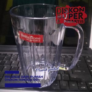 GELAS AKRILIK JUMBO BENING/GELAS AKRILIK ANTI PECAH/gelas kristal 450ml/gelas minum serbaguna tahan air panas