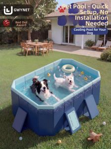 GWYNET | Foldable No-Inflation Pet Bathing Pool