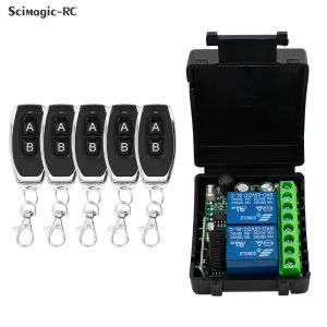 RF 433Mhz Wireless Remote Control Switch AC110V 220V 230V 10A 2channel Dry Relay Wireless Receiver for Garage door Fan light