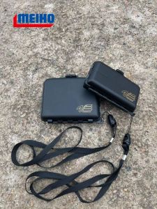 Meiho VS-320 Fishing Gear Storage Box Soft Bait Lure Box with Hand Rope Space Bean Fish Hook Organizer Japanese Brand MingBang
