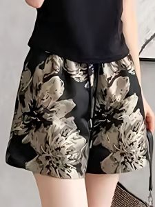 กางเกงขาสั้นผ้าไหมน้ำแข็ง กางเกงขายาวทรงหลวม ระบายอากาศได้ดี สำหรับฤดูร้อน กางเกงโยคะ กางเกงขายาว แห้งเร็ว เสื้อผ้ากีฬา ไซส์ใหญ่