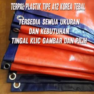 terpal lembaran/ ukuran tipe A12 tebal kualitas terjamin tersedia banyak ukuran harga terjangkau