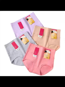 High Waist Cotton Panties for Women Soft Briefs Comfortable Underwear Support & Daily Wear