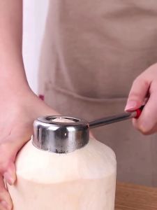Dụng Cụ Mở Vỏ Dừa  Khui Vỏ Dừa Bằng Thép Không Gỉ Bộ 3 Món Khui Dừa Count Coconut Opener Tool