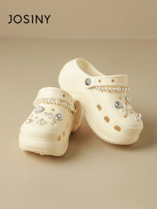 Josiny | Pearl Decorated Thick Sole Summer Womens Shoes