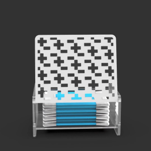 KOTAK TEMPAT WADAH SIMPAN PENYIMPANAN STORAGE HOLDER ORGANIZER ORGANISER BOX COTTON BUD LIDI KAPAS PEMBERSIH KOREK KUPING TELINGA ESTETIK KEKINIAN MINIMALIS AESTHETIC MINIMALIST ELEGAN UNIK MODERN AKRILIK ACRYLIC CLEAR BENING TRANSPARAN MOTIF PUZZLE 268