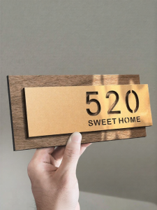 ZHICAIYOU | Luxurious Custom House & Office Number Plate