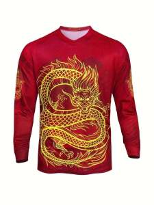 2025 Summer New Dragon Year Mountain Bike Riding Equipment: Downhill Suit Men Long Sleeve Off-Road Motorcycle Top