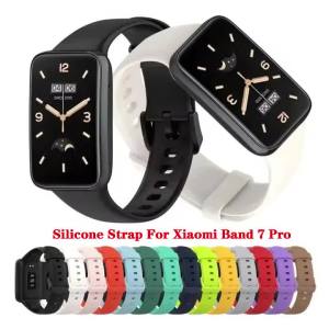 Silicone Strap for Xiaomi Band 7 Pro Smart Watch Sport Strap Bracelet Replacement Soft Wristbands for Mi Band 7 Pro Accessories